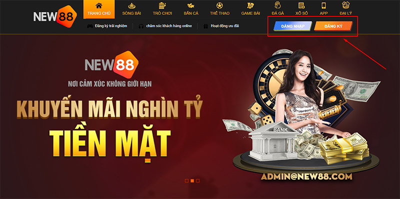 Truy cập vào trang chủ nhà cái new88 để đăng ký tài khoản chơi Truy cập vào trang chủ nhà cái new88 để đăng ký tài khoản chơi